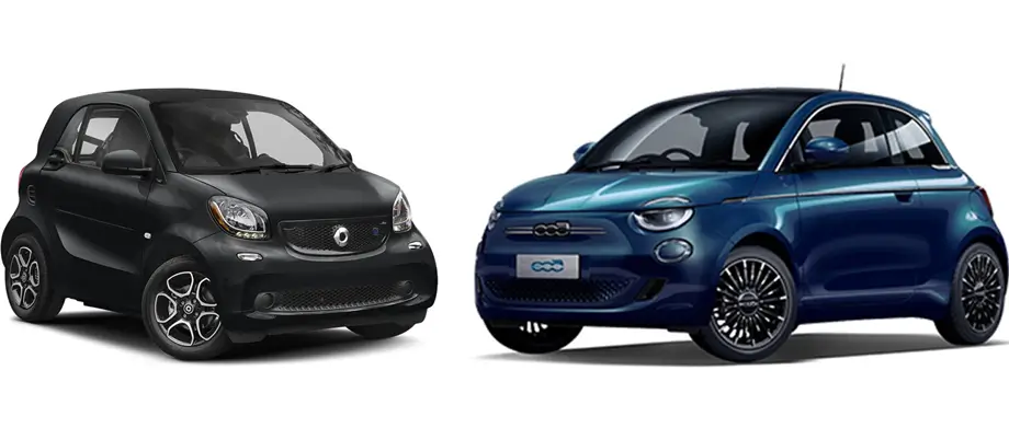 Noleggio Auto elettrica a Roma Termini: Fiat 500 e Smart ForTwo